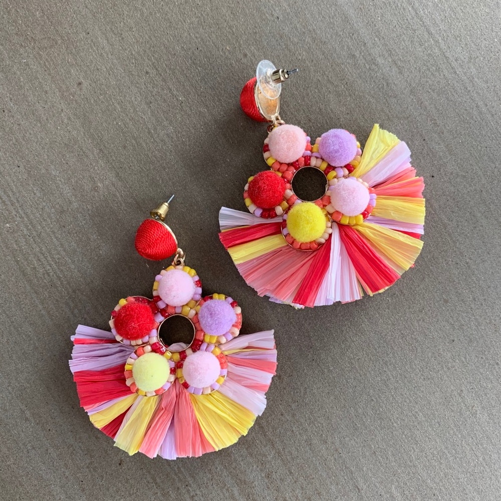 Raffia Statement Earrings.